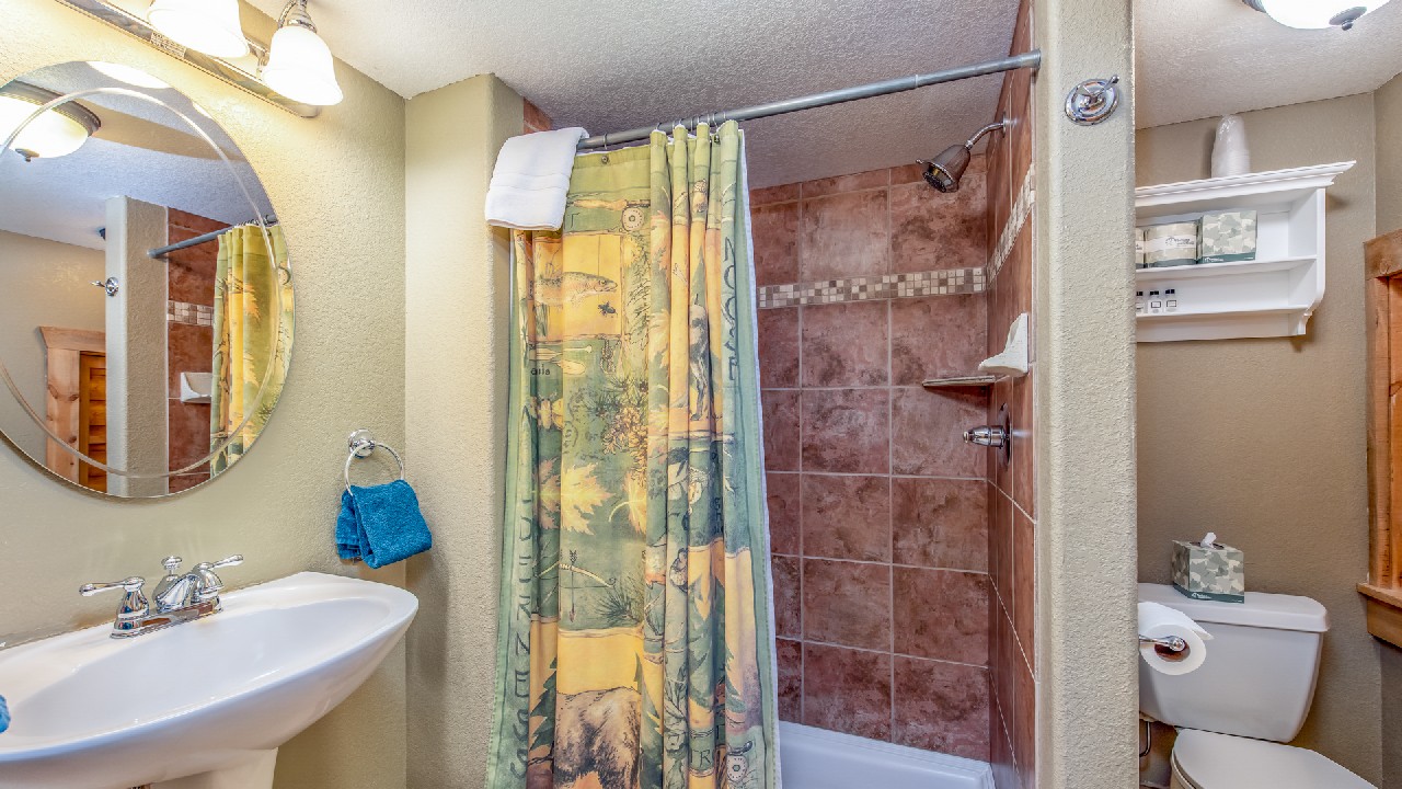 Estes Park condo bathroom